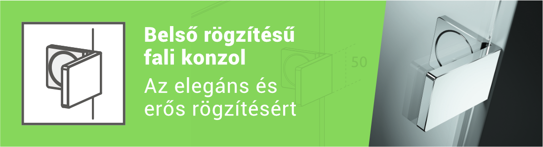 Radaway belső rögzítésű fali konzol