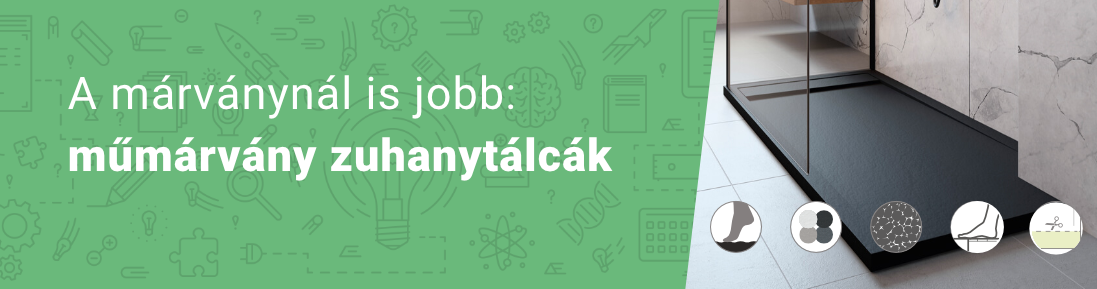 Kis-Teos műmárvány zuhanytálcák borító